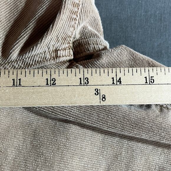 American Eagle Corduroy Pants Women 18 Beige Bootcut Button Fit High Rise Hippie - Picture 12 of 13